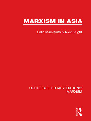 cover image of Marxism in Asia (RLE Marxism)
